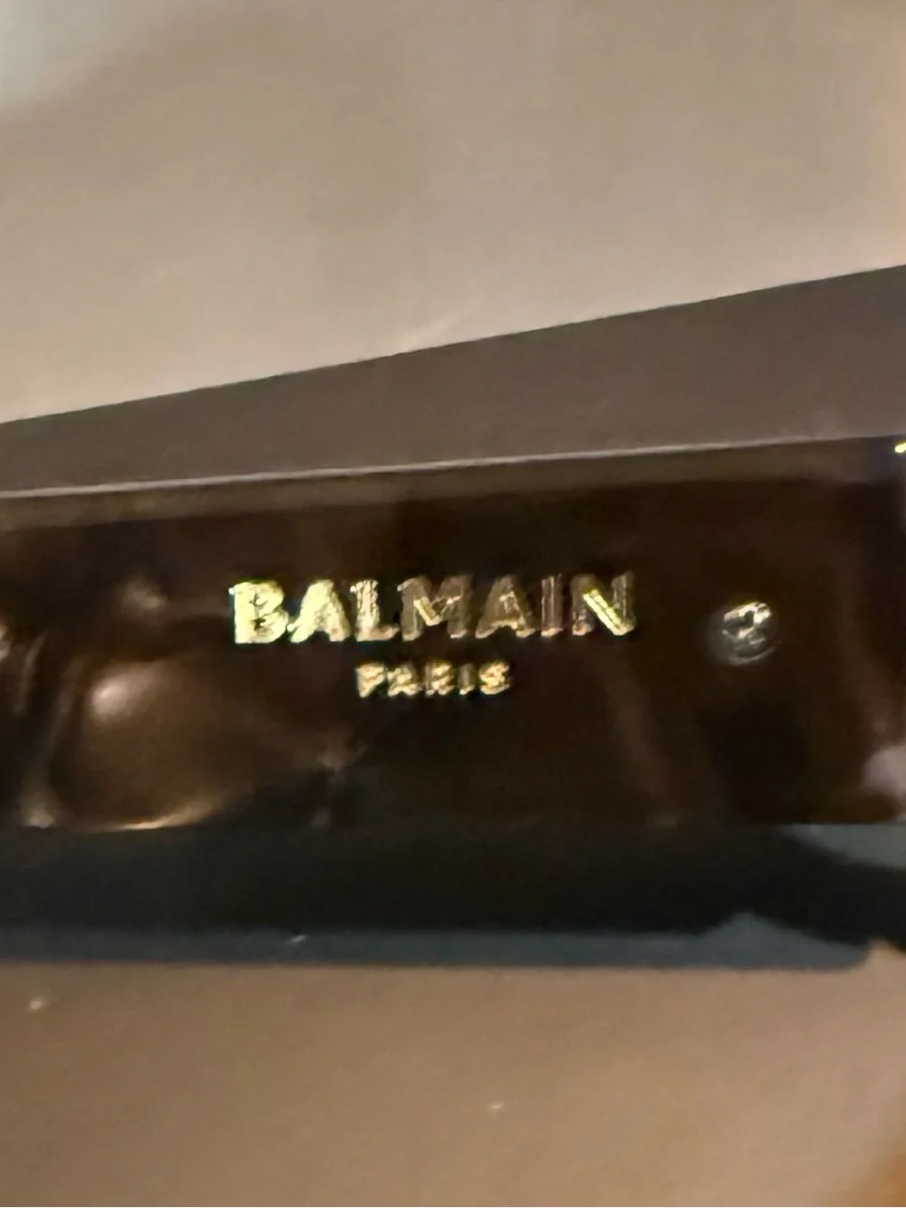 Balmain Brown Tortoiseshell Rectangular Sunglasses with Gradient Lenses